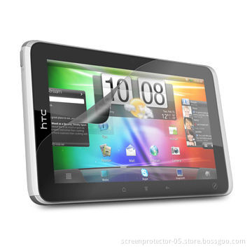 Anti-glare/fingerprint Screen Protector for HTC Flyer, Easy to Install, w/ Silicone Adhesive Coating